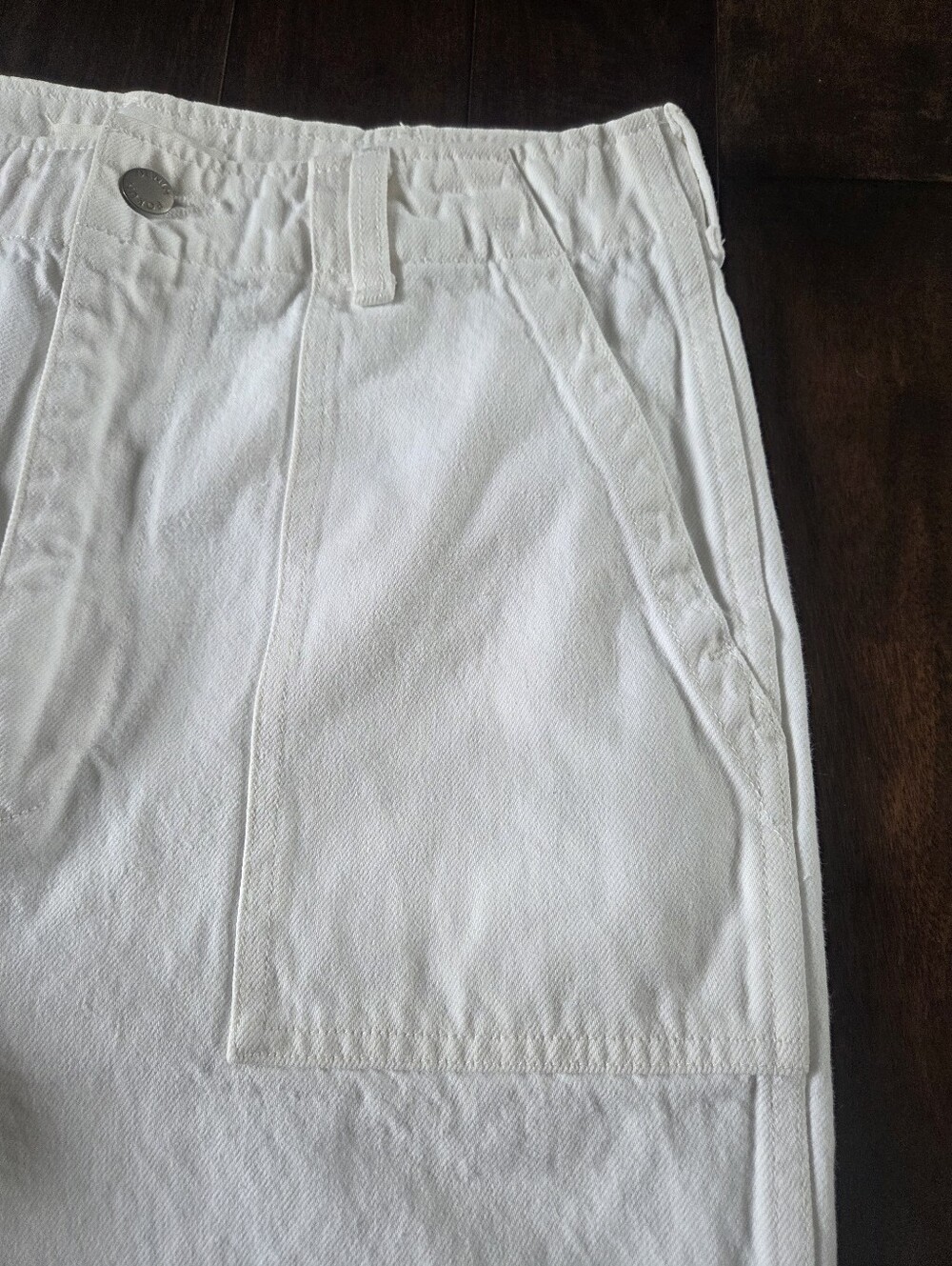 Aritizia Denim Forum The Joni High Rise Utility Jeans - White - 28 - Picture 6 of 12